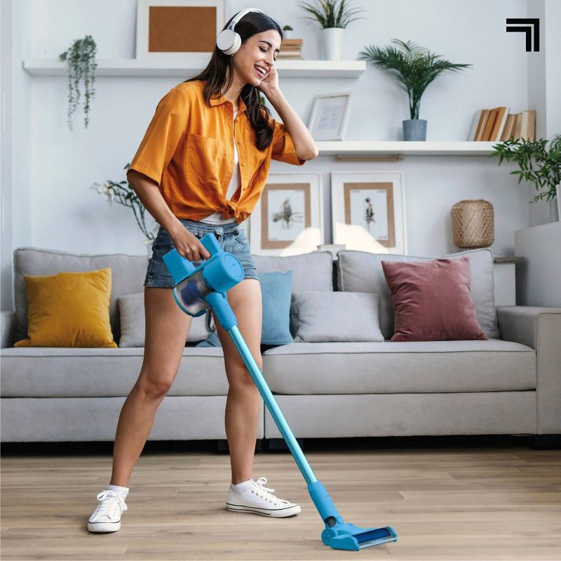 slide 13 of 14, Sharper Image Cordless Vacuum Lightweight Stick and Handheld Combo Blue, 1 ct