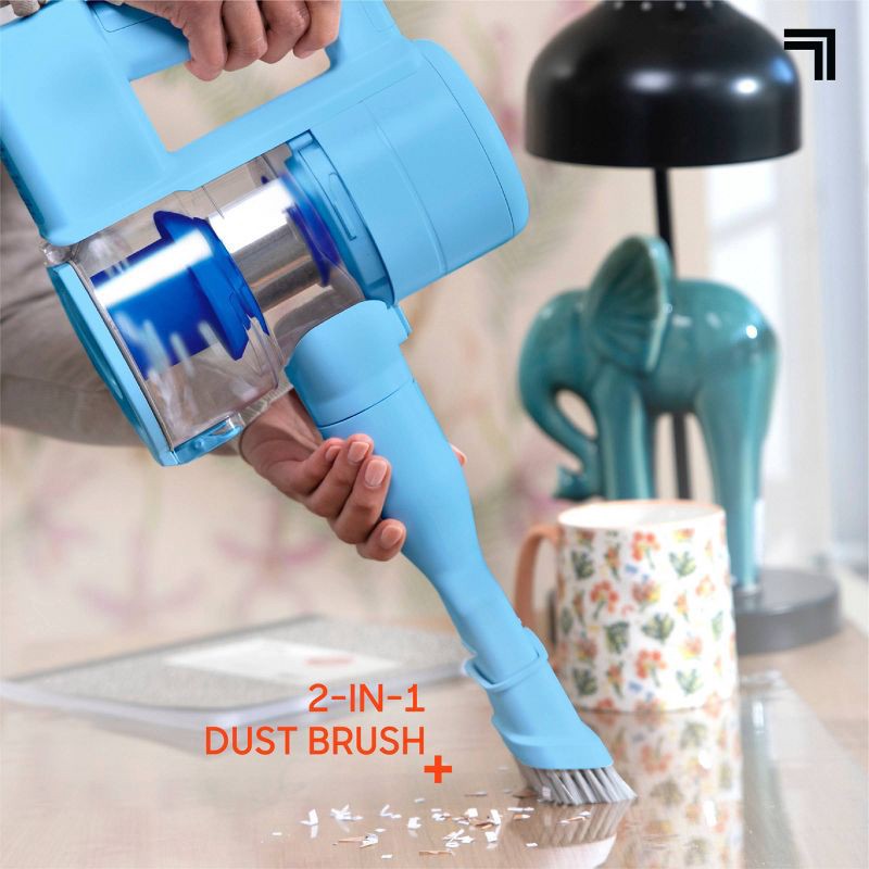 slide 5 of 14, Sharper Image Cordless Vacuum Lightweight Stick and Handheld Combo Blue, 1 ct