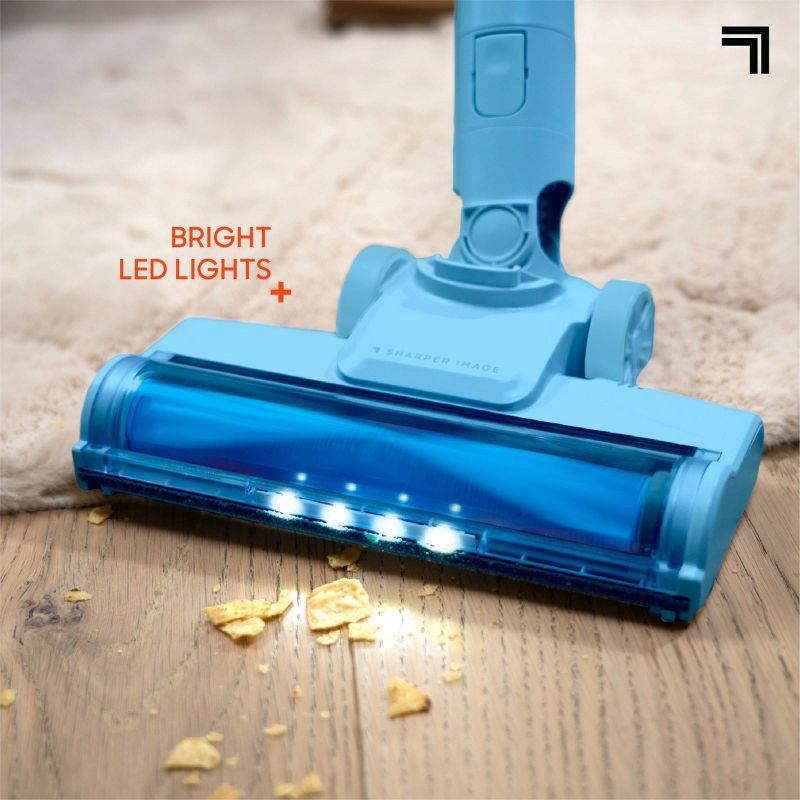 slide 9 of 14, Sharper Image Cordless Vacuum Lightweight Stick and Handheld Combo Blue, 1 ct