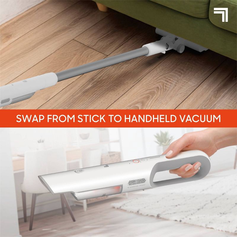 slide 7 of 15, Sharper Image Swap Clean Lightweight Cordless Handheld & Stick Vacuum Gray, 1 ct