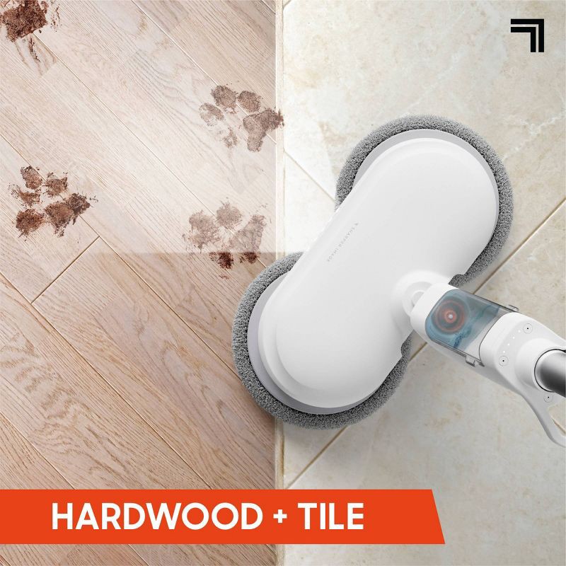 slide 5 of 10, Sharper Image Floor Shine Cordless Power Mop White, 1 ct