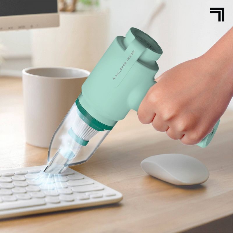 slide 7 of 11, Sharper Image Dual Air Cordless Vacuum and Blower Mint, 1 ct