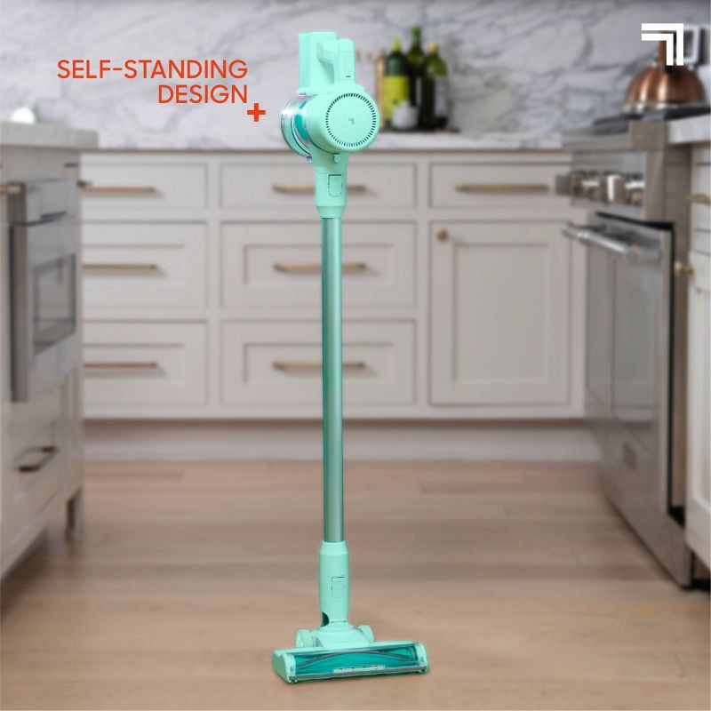 slide 8 of 14, Sharper Image Cordless Vacuum Lightweight Stick and Handheld Combo Mint, 1 ct