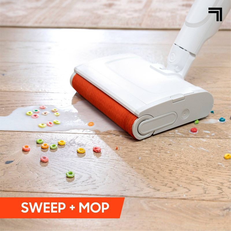 slide 5 of 14, Sharper Image Combo Clean Sweep 02, Cordless Power Broom & Mop White, 1 ct