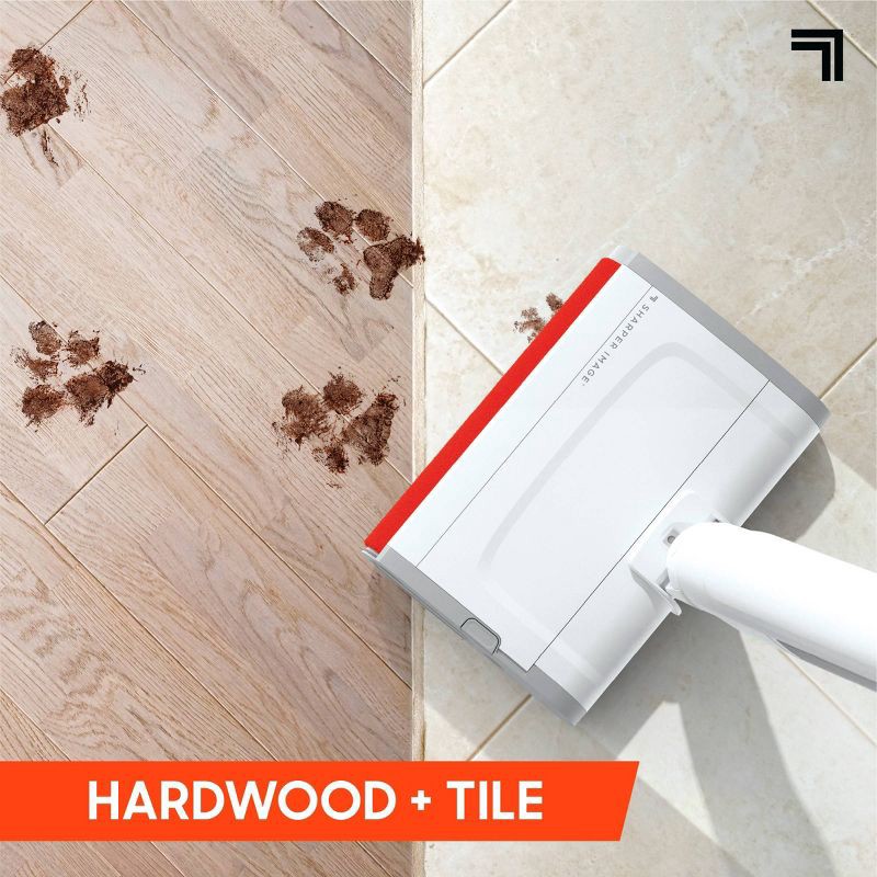 slide 6 of 14, Sharper Image Combo Clean Sweep 02, Cordless Power Broom & Mop White, 1 ct