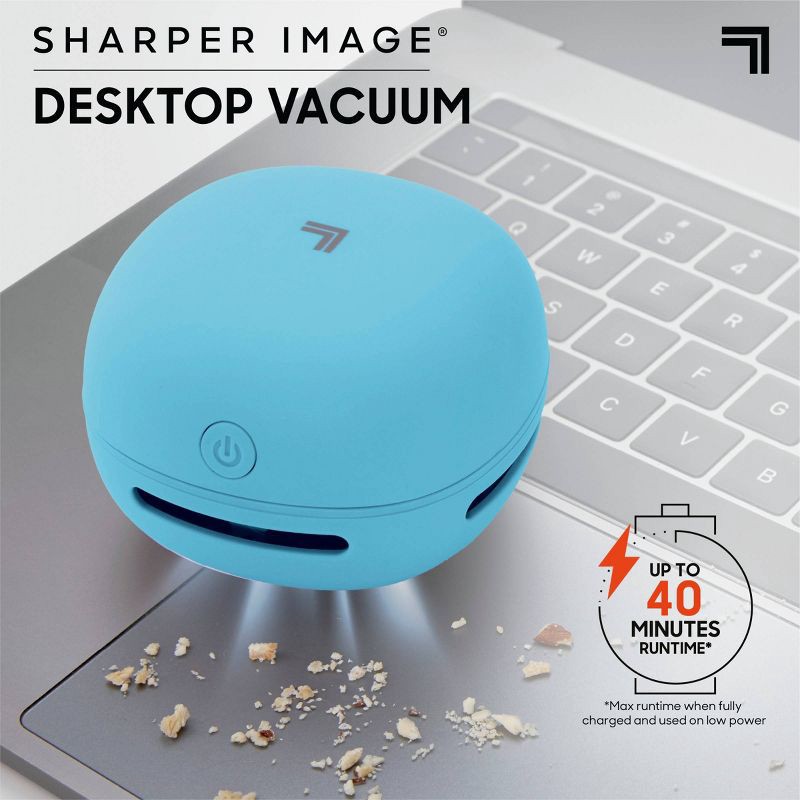 slide 3 of 10, Sharper Image Desktop Vacuum Blue, 1 ct