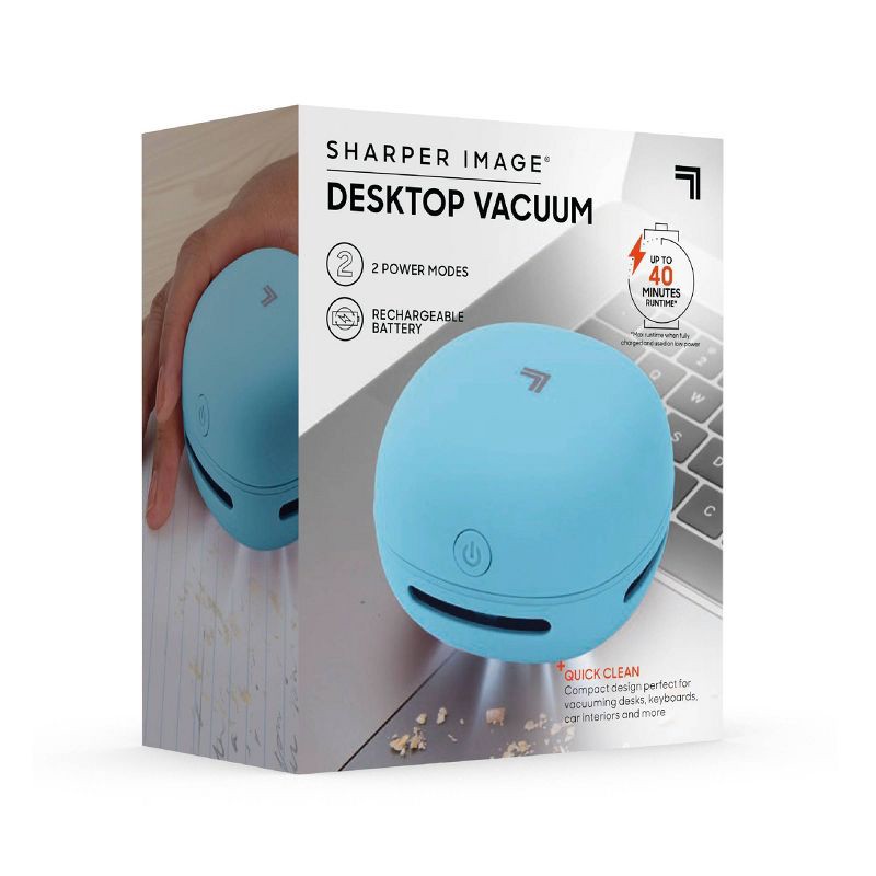 slide 2 of 10, Sharper Image Desktop Vacuum Blue, 1 ct