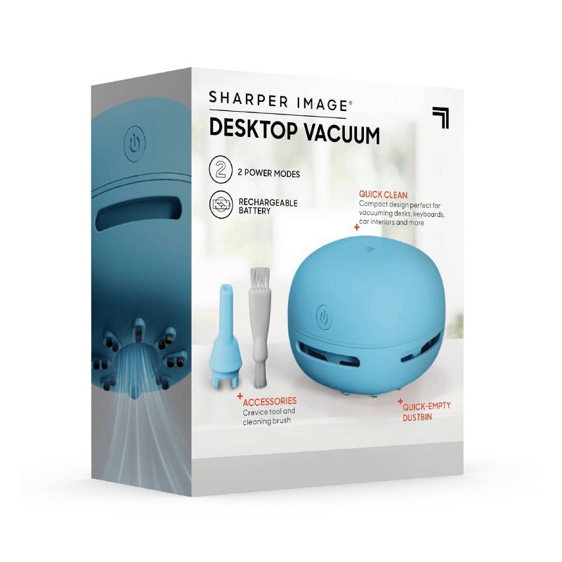 slide 10 of 10, Sharper Image Desktop Vacuum Blue, 1 ct