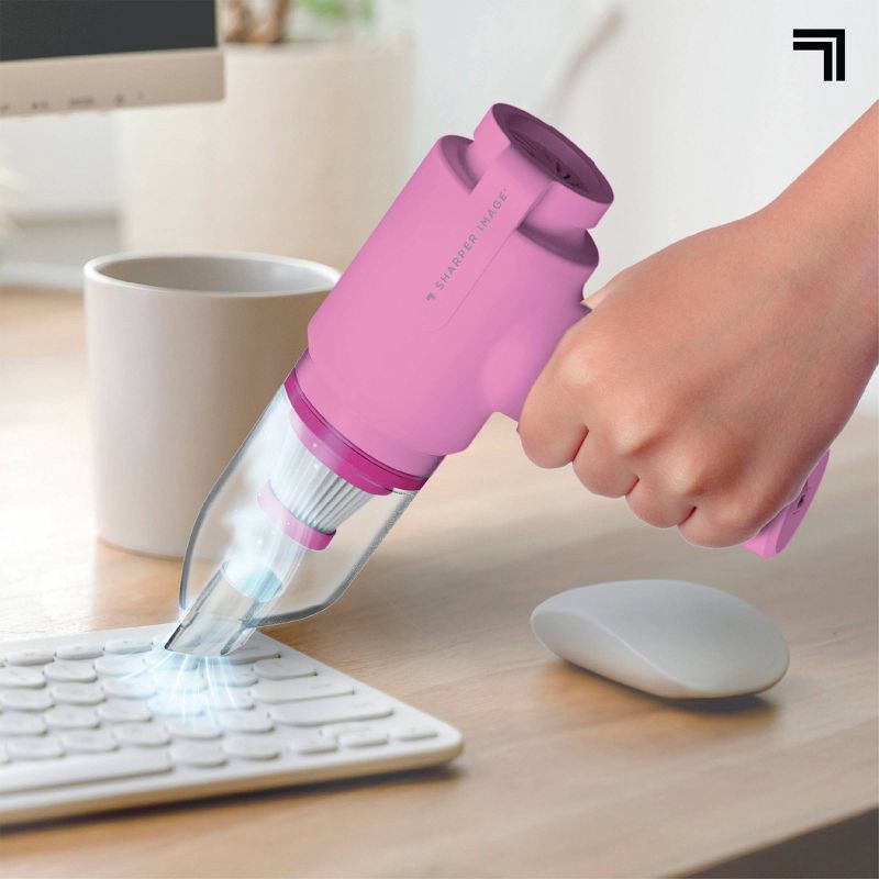 slide 7 of 11, Sharper Image Dual Air Cordless Vacuum and Blower Pink, 1 ct