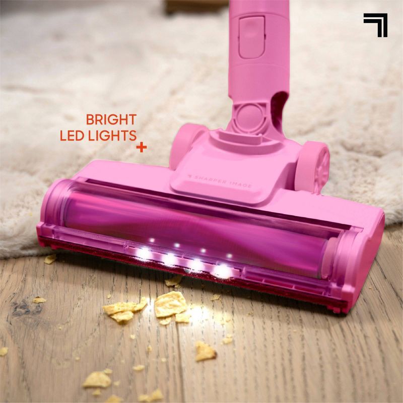 slide 9 of 14, Sharper Image Cordless Vacuum Lightweight Stick and Handheld Combo Pink, 1 ct