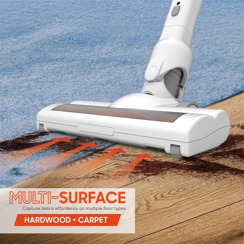 slide 5 of 14, Sharper Image Powerslim Corded Handheld and Stick Vacuum White, 1 ct