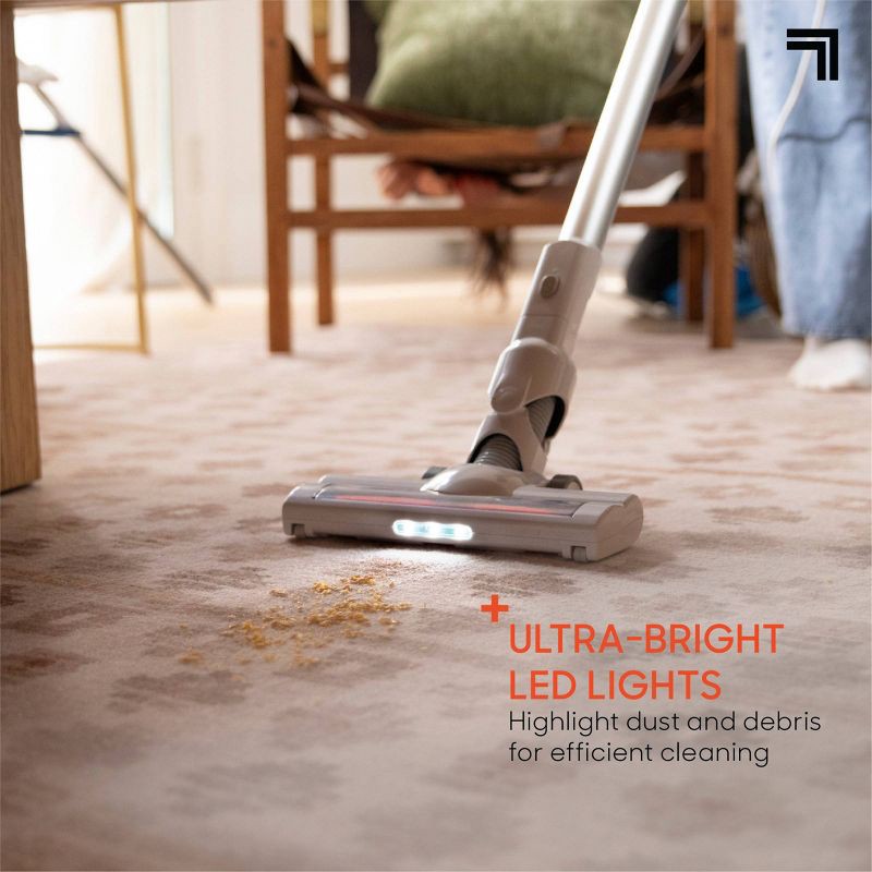 slide 10 of 14, Sharper Image Powerslim Corded Handheld and Stick Vacuum White, 1 ct