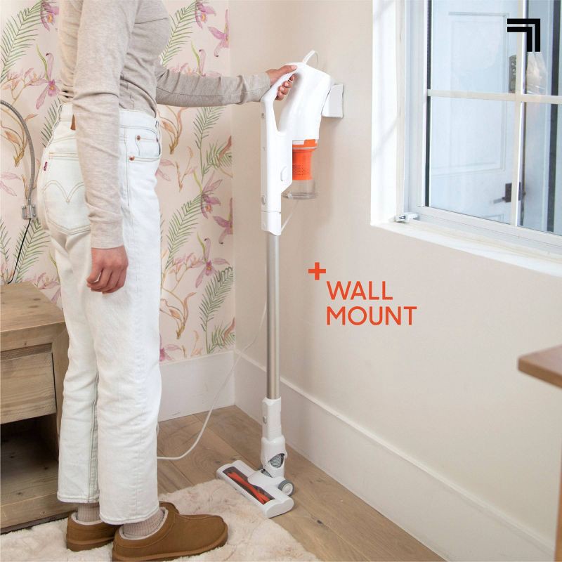 slide 12 of 14, Sharper Image Powerslim Corded Handheld and Stick Vacuum White, 1 ct