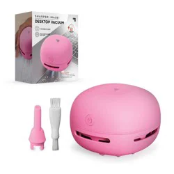 Sharper Image Desktop Cordless Vacuum Pink