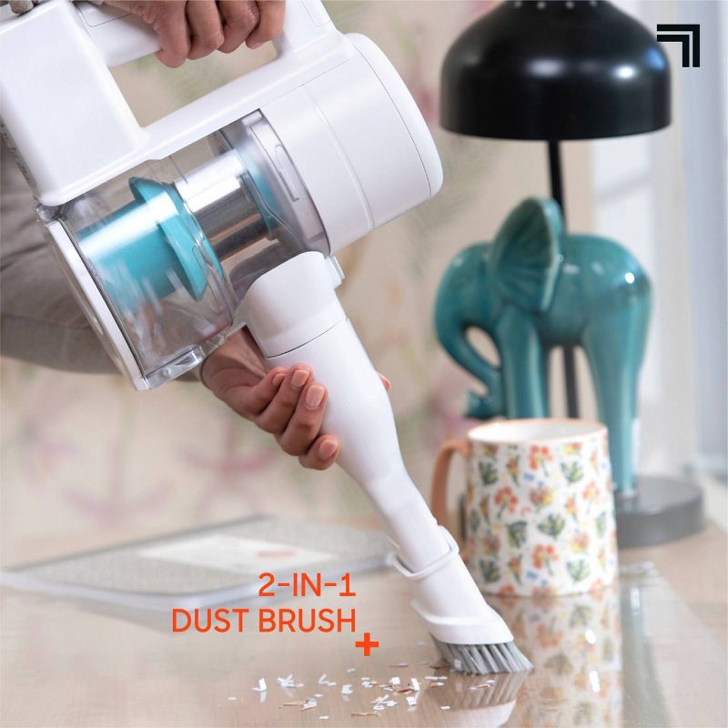 slide 5 of 14, Sharper Image Cordless Vacuum Lightweight Stick and Handheld Combo White, 1 ct