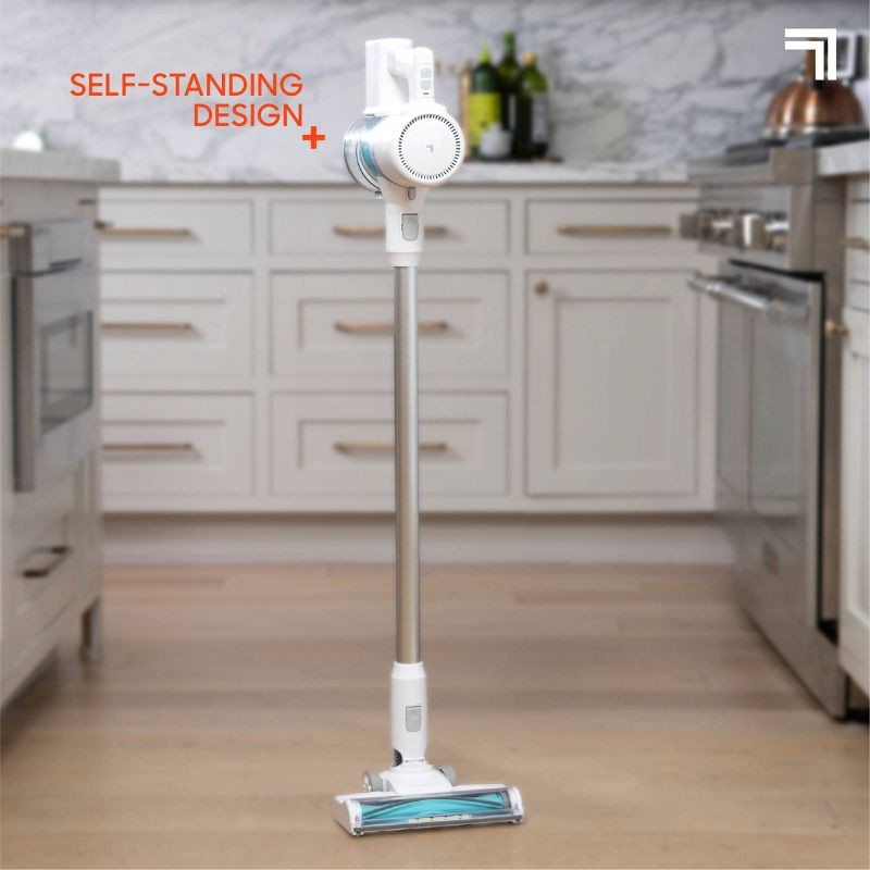 slide 8 of 14, Sharper Image Cordless Vacuum Lightweight Stick and Handheld Combo White, 1 ct