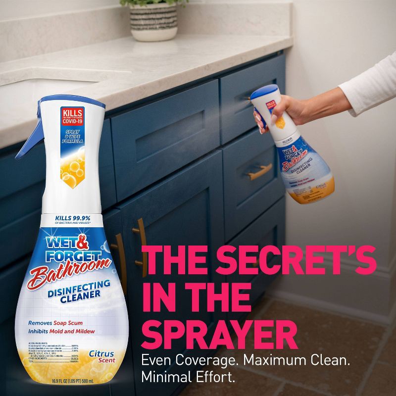 slide 8 of 9, Wet & Forget Citrus Scent Bathroom Disinfecting Cleaner - 16.9 fl oz, 16.9 fl oz