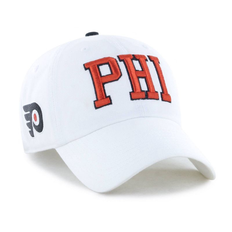 slide 2 of 4, NHL Philadelphia Flyers Adult White Clique Hat: Cotton Adjustable Baseball Cap, 1 ct