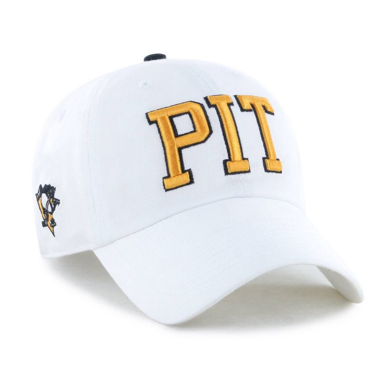 slide 2 of 4, NHL Pittsburgh Penguins Adult White Clique Hat: Cotton Adjustable Baseball Cap, 1 ct