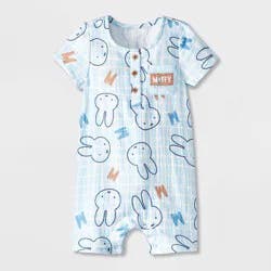 Baby Boys' Miffy Printed Romper - Blue 18M