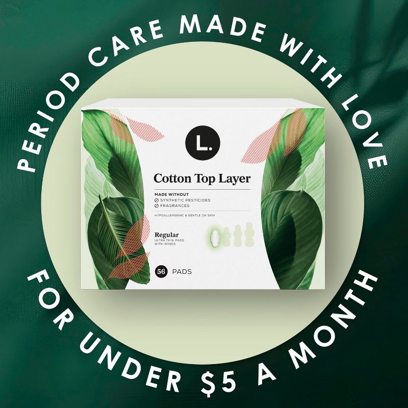 slide 10 of 13, L . Menstrual Pads Duo Pack - Regular/Super - 34ct, 34 ct