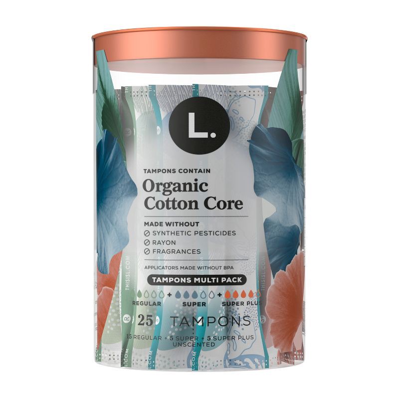 slide 13 of 14, L . Triple Pack Tampons - Regular/Super/Super Plus - 25ct, 25 ct