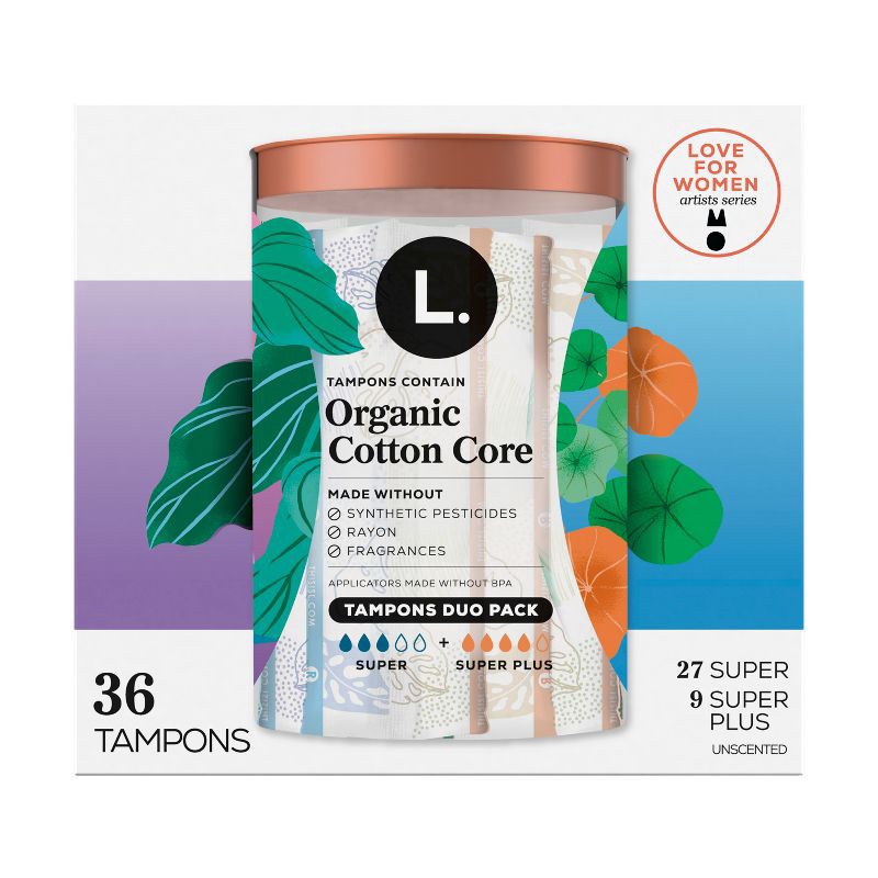slide 11 of 12, L . Duo Pack Tampons - Super/Super Plus - 36ct, 36 ct