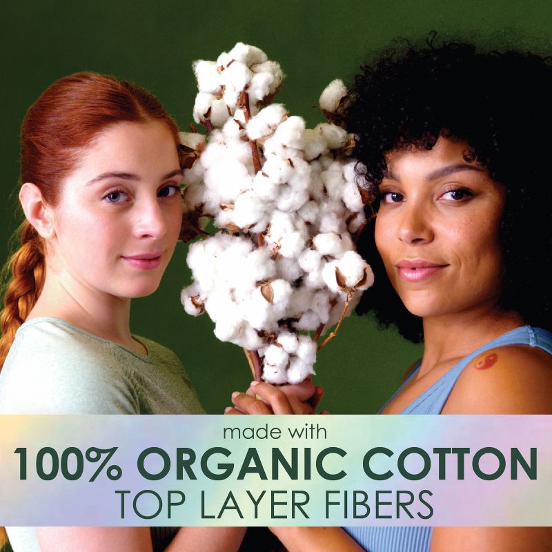 slide 7 of 11, L . L. Organic Cotton Top Layer Ultra Thin Pads - Regular Absorbency - 56ct, 56 ct
