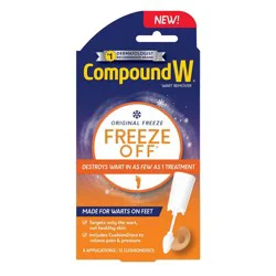 Compound W Freeze Off with Cushion Discs - Wart Remover Treatment - 8 Applications + 12 Discs
