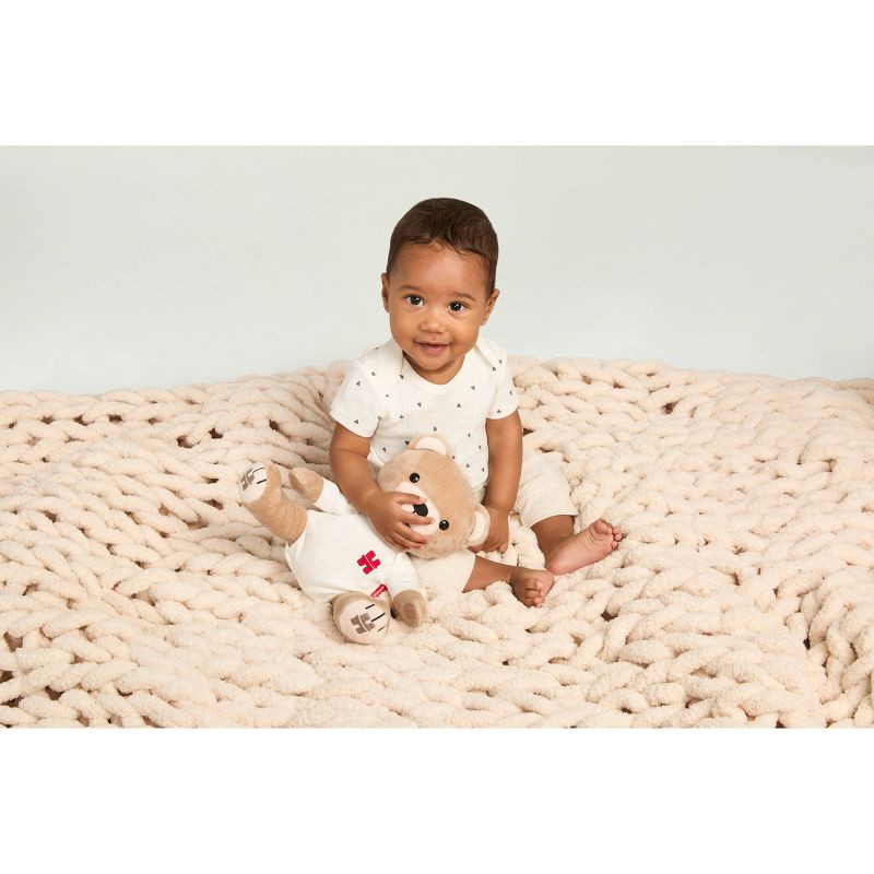 slide 9 of 9, Baby Huggies 2pk Pants - White/Gray 18M: Organic Cotton, Lightweight Knit, Pull-On, Straight Leg, 2 ct