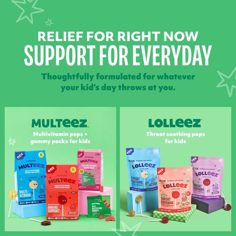 slide 7 of 7, The Eez Co. Multeez Daily Multivitamin Pops for Kids - Birthday Cake - 3.2oz/13ct, 3.2 oz, 13 ct