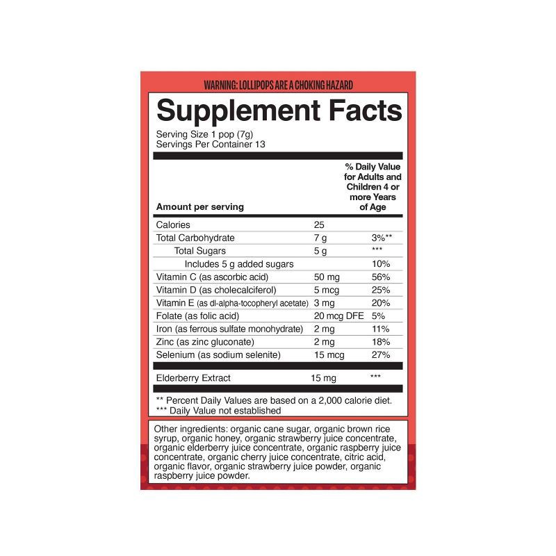 slide 11 of 11, The Eez Co. Multeez Daily Immune Support Pops for Kids - Cherry Berry - 3.2oz/13ct, 3.2 oz, 13 ct