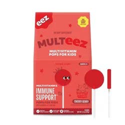 The Eez Co. Multeez Daily Immune Support Pops for Kids - Cherry Berry - 3.2oz/13ct
