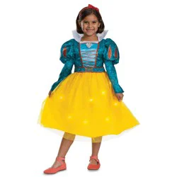 Disney Princess Kids' Snow White & the Seven Dwarfs Light Up Live Action Costume Dress 7-8