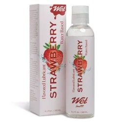Wet Flavored Lubricant - Strawberry - 6.1oz