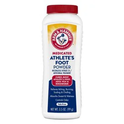 Arm &amp; Hammer Medicated Athlete&#x27;s Foot Powder - 3.5oz