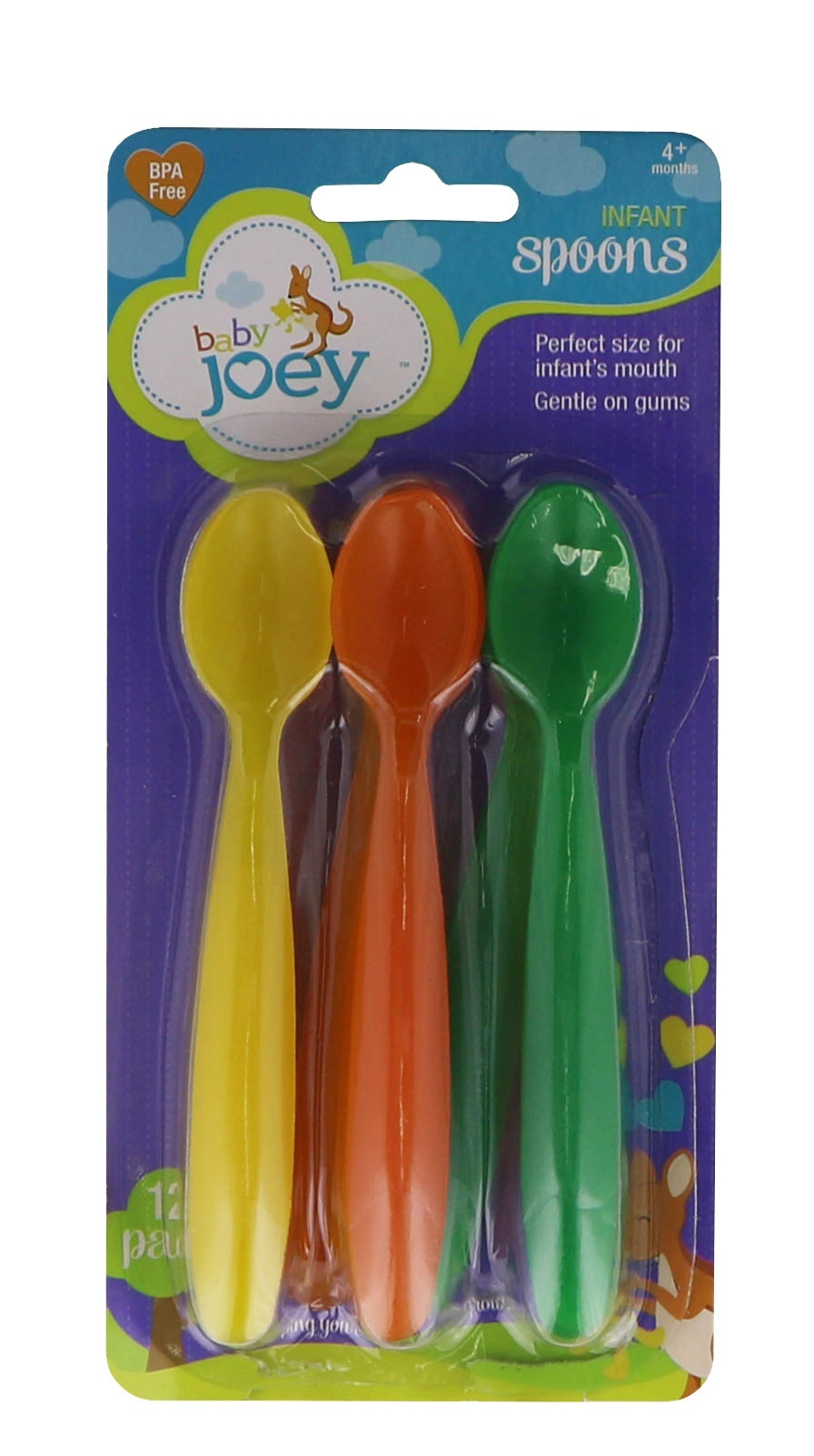 slide 1 of 1, Baby Joey Infant Spoons, 12 ct