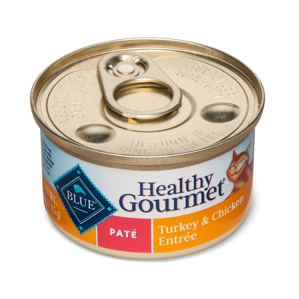 slide 2 of 2, Blue Buffalo Healthy Gourmet Adult Cat Food Turkey Chicken Pâté, 3 oz