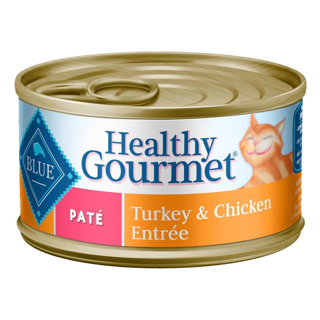 slide 1 of 2, Blue Buffalo Healthy Gourmet Adult Cat Food Turkey Chicken Pâté, 3 oz