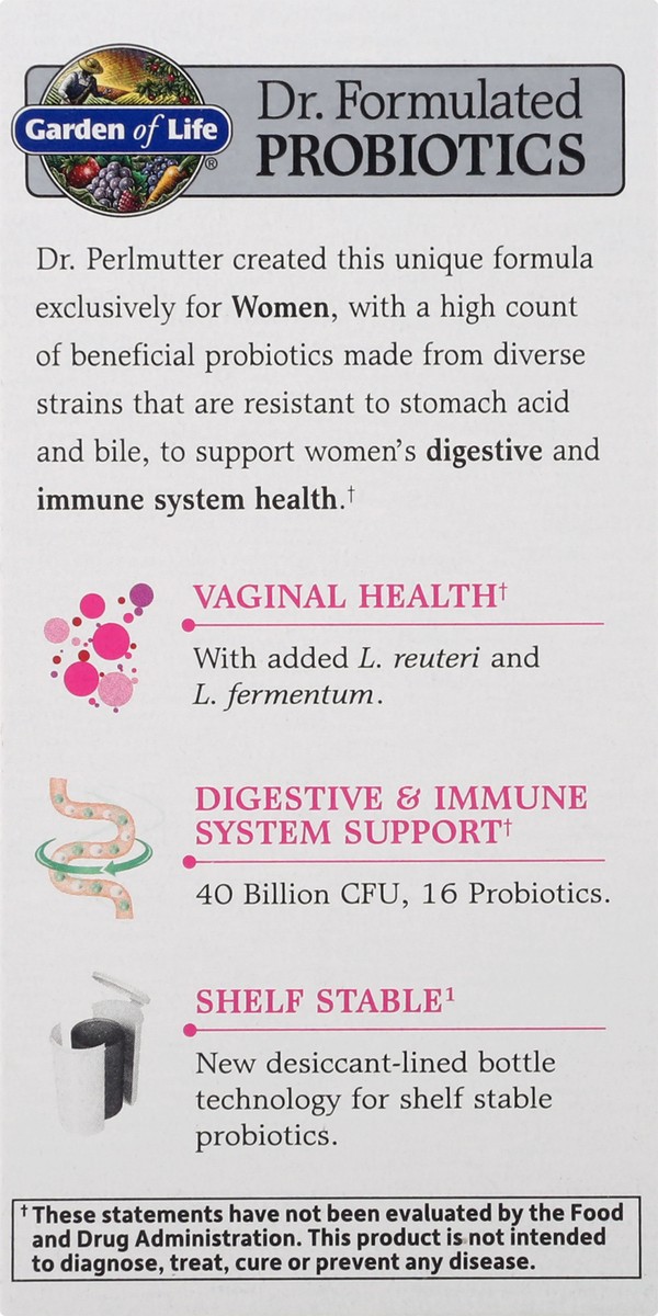 slide 7 of 9, Garden of Life Dr. Formulated Vegetarian Capsules Women's Daily Care 30 ea, 30 ct