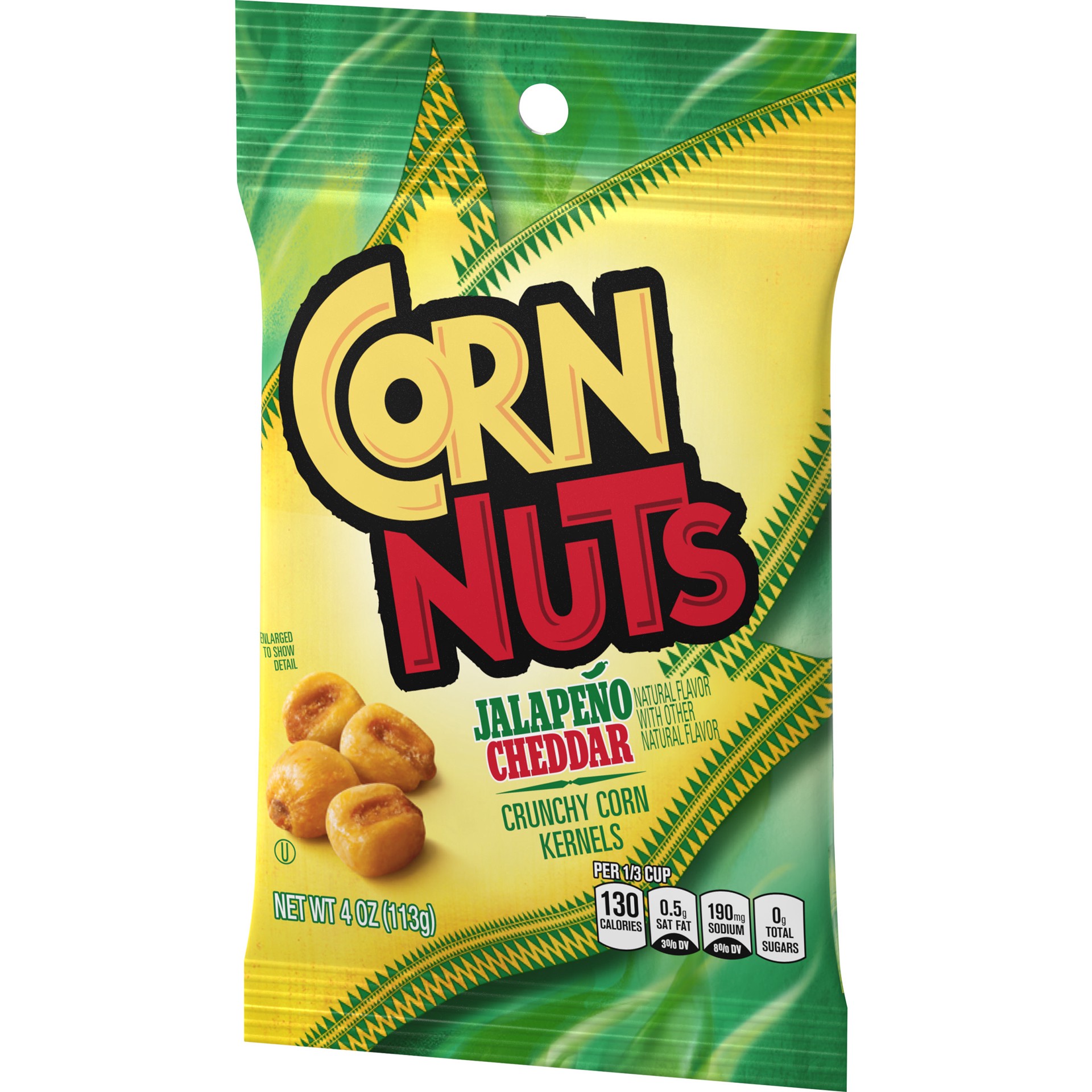 slide 3 of 5, Corn Nuts Jalapeno Cheddar Crunchy Corn Kernels, 4 oz Pack, 4 oz