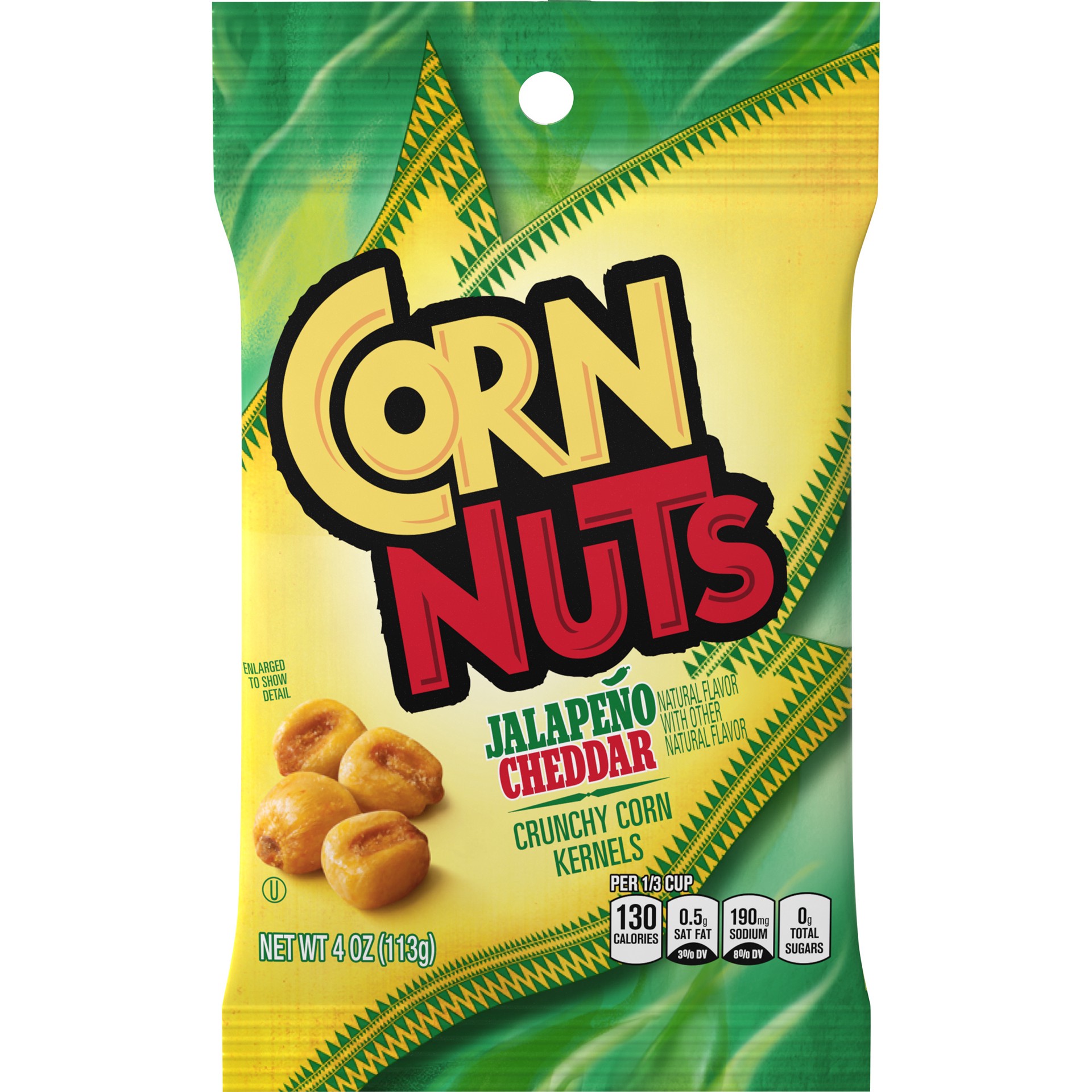 slide 1 of 5, Corn Nuts Jalapeno Cheddar Crunchy Corn Kernels, 4 oz Pack, 4 oz