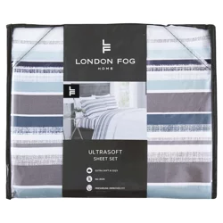 London Fog Waltham Stripe Queen Sheet Set