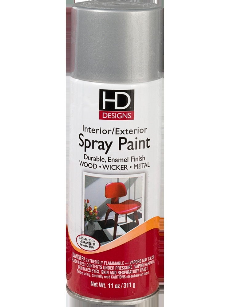 slide 1 of 1, Hd Designs Interior/Exterior Spray Paint - Aluminum, 11 oz