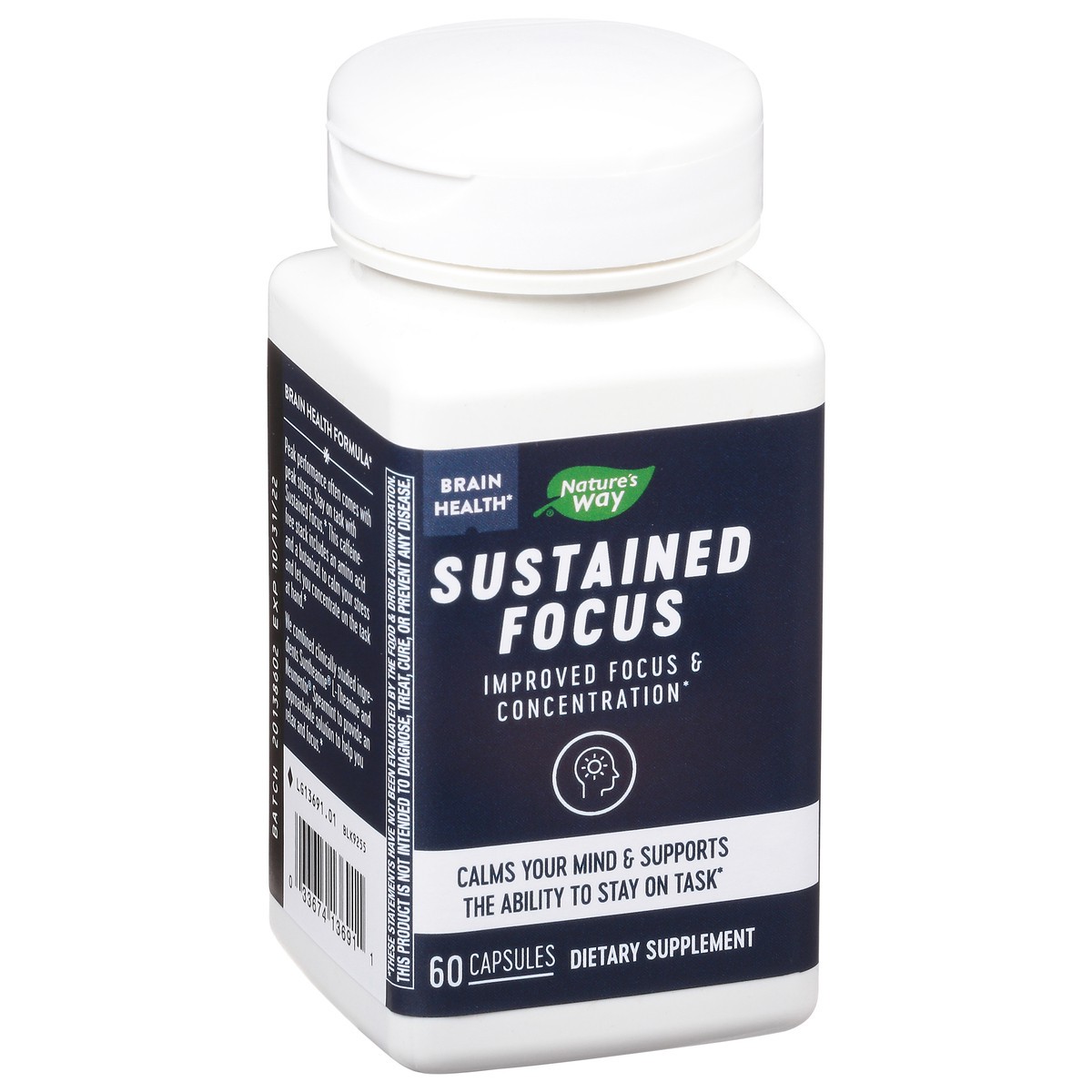 slide 5 of 9, Nature's Way Sustained Focus, 60 ct