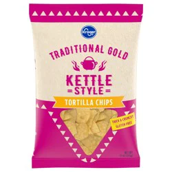 Kroger Traditional Gold Kettle Style Tortilla Chips - 11 oz