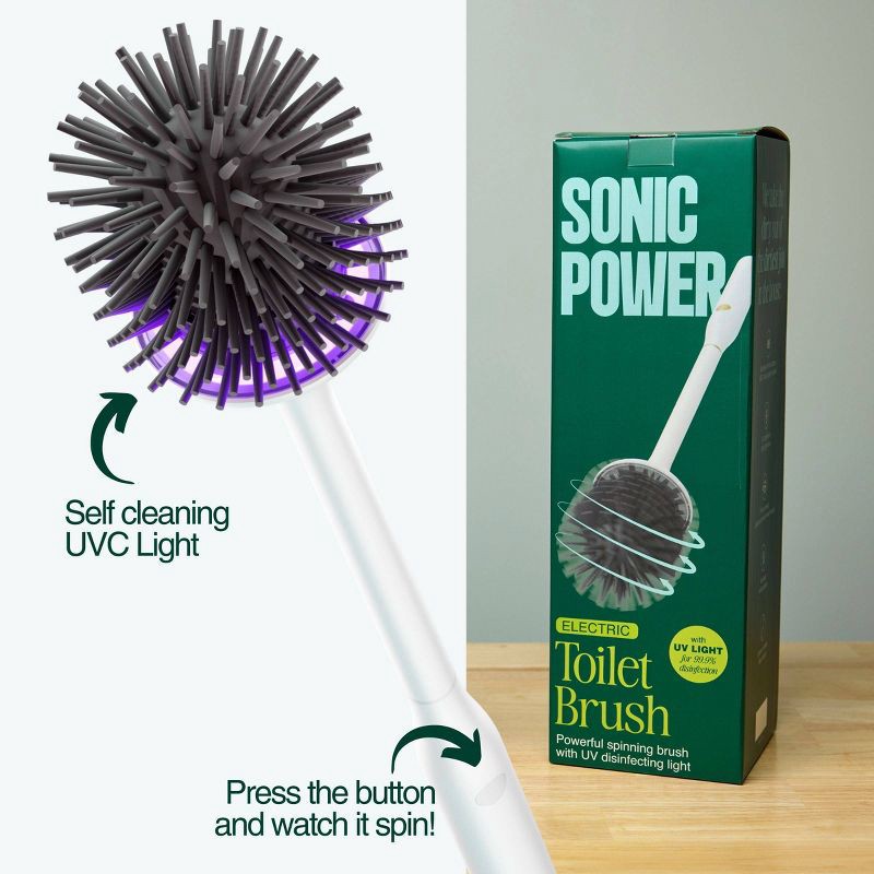 slide 2 of 6, Sonic Power Electric Toilet Brush - 5ct, 5 ct
