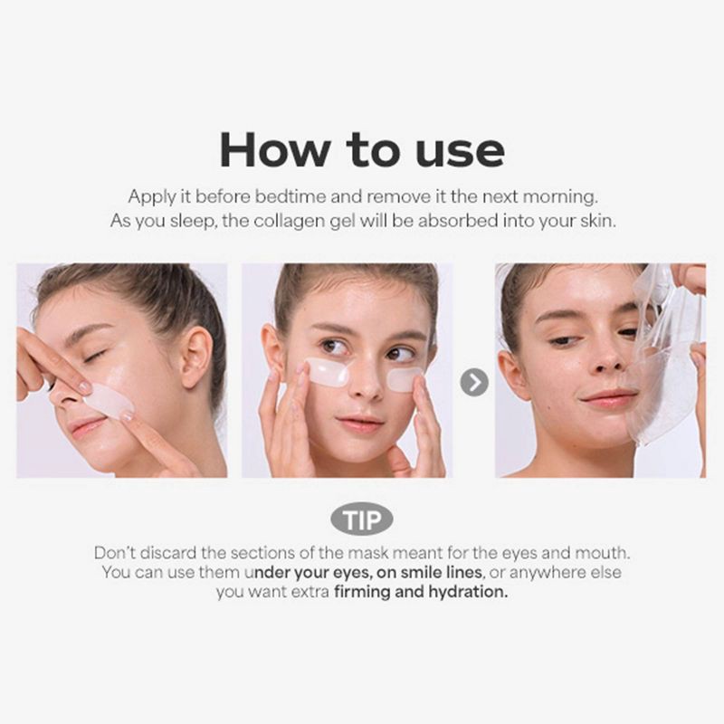 slide 7 of 10, SUNGBOON EDITOR Deep Collagen Viral Glass Skin Korean Skincare Power Boosting Facial Mask for Firming and Restoration, 1 ct