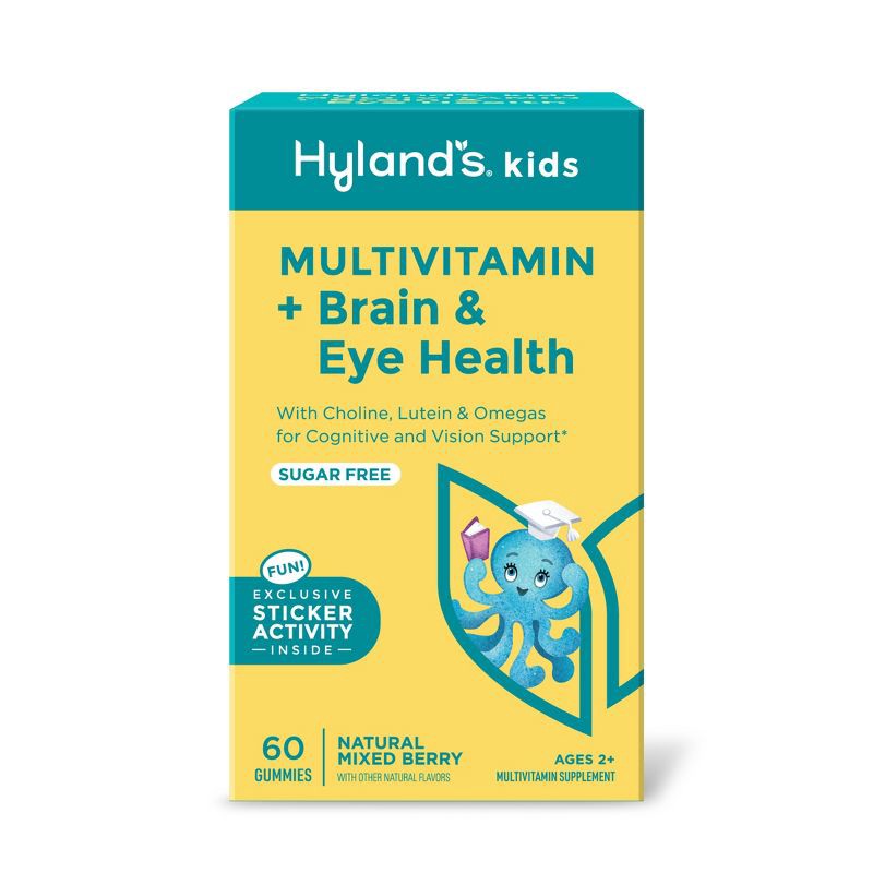slide 2 of 11, Hyland's Naturals Kids' Sugar Free Multivitamin + Brain & Eye Health - 60ct, 60 ct
