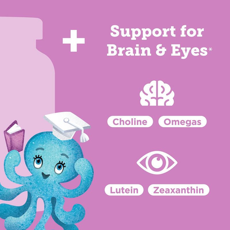 slide 4 of 11, Hyland's Naturals Kids' Sugar Free Multivitamin + Brain & Eye Health - 60ct, 60 ct